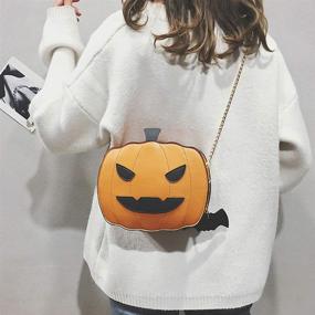 img 3 attached to QZUnique Halloween Novelty Shoulder Crossbody Women's Handbags & Wallets for Shoulder Bags