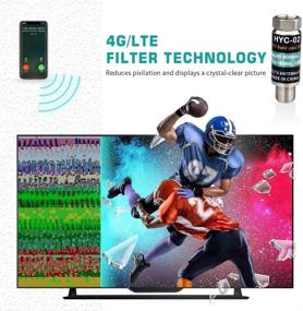 img 2 attached to 📺 Enhanced TV Antenna LTE Filter - Boosts RF Interference Suppression and Amplification - 4G Interference Reduction for Cell Phone Towers