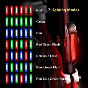 img 2 attached to 🚲 Ultimate Bike Tail Lights: USB Rechargeable, Waterproof LED Safety Rear Light - 2 Packs - 7 Light Modes - Fits Any Road or Mountain Bike