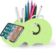 🐘 mokani cute elephant desk supplies organiser: multifunctional office accessories with phone stand & desk decor логотип