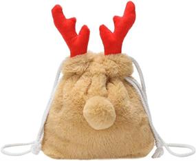 img 4 attached to TENDYCOCO Crossbody Reindeer Shoulder Drawstring