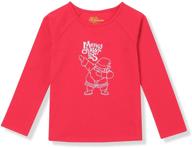 🎄 christmas graphic girls' clothing with impressive sleeve embroidery logo