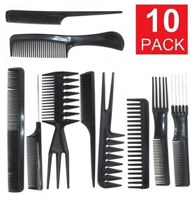 img 3 attached to 💇 Ultimate Hair Styling with the Magic 10 Piece Professional Comb Set