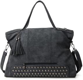 img 3 attached to Sophisticated SiMYEER Women's Top Handle Satchel Handbag: Stylish, Spacious, and Versatile