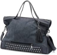 sophisticated simyeer women's top handle satchel handbag: stylish, spacious, and versatile logo