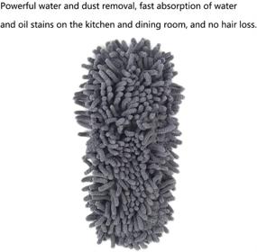 img 2 attached to 🧹 Whiidoom Washable Dust Mop Slippers Microfiber House Floor Cleaning Shoes for Men & Women