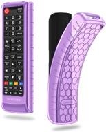 📱 casebot silicone case for samsung tv remote - honey comb lightweight anti slip shockproof cover for samsung bn59-01315a bn59-01199f aa59-00666a bn59-01301a remote - purple glow in the dark: ultimate protection and style logo