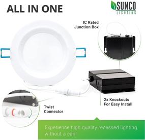 img 1 attached to 💡 Промышленный электрический датчик света Sunco Lighting с установкой на соединитель с компонентами освещения