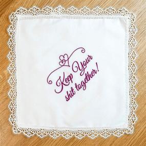 img 1 attached to 💕 Optimized Search: Pink Wedding Handkerchiefs for Emotional Tears