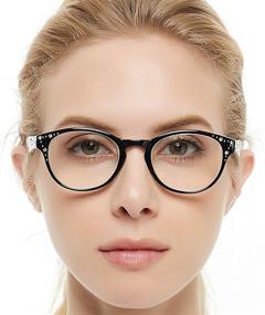 img 2 attached to MARE AZZURO Round Reading Glasses Women Stylish Vintage Readers 1.0 1.25 1.5 1.75 2.0 2.25 2.5 2.75 3.0 3.5 4.0