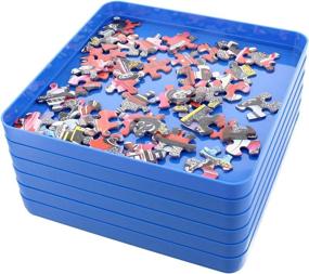 img 4 attached to 🧩 Organize and Sort Puzzles with Jigitz Jigsaw Puzzle Sorter Trays