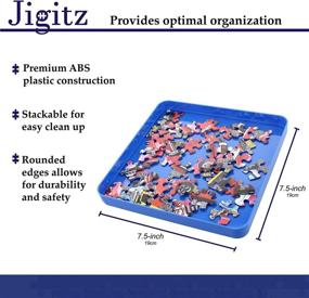 img 1 attached to 🧩 Organize and Sort Puzzles with Jigitz Jigsaw Puzzle Sorter Trays