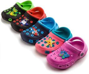 img 3 attached to Babelvit Clogs Water Sandals - Cute Slip-On Shoes for Toddler Kids, Boys and Girls - Light Summer Children's Beach Pool Play Slippers (Toddler/Little Kids)