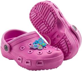 img 4 attached to Babelvit Clogs Water Sandals - Cute Slip-On Shoes for Toddler Kids, Boys and Girls - Light Summer Children's Beach Pool Play Slippers (Toddler/Little Kids)