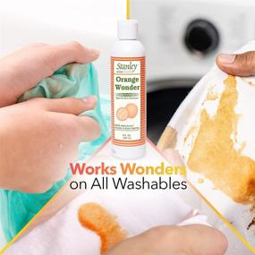 img 2 attached to 🌟 Stanley Home Products Orange Wonder: Eco-Friendly All-Purpose Spot and Stain Remover for Baby and Kid's Clothing, Carpet, Furniture, Couch, and Car Interior – Oil & Grease Cleaning and Laundry Detergent