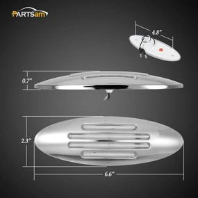 img 3 attached to Partsam Flat Line Stealth Marker Waterproof Lights & Lighting Accessories