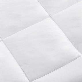 img 1 attached to 🛏️ Amazon Basics Full/Queen White Light Down Alternative Comforter Duvet Insert for Bedding