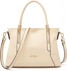 img 4 attached to LAORENTOU Genuine Leather Handbag Shoulder Women's Handbags & Wallets