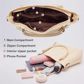 img 2 attached to LAORENTOU Genuine Leather Handbag Shoulder Women's Handbags & Wallets