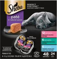 🐱 набор порций пашты sheba perfect portions для лотков с влажным кормом для кошек. логотип