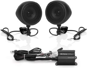 img 4 attached to BOSS Audio MCBK420B Motorcycle Bluetooth Speaker System - Compact Amplifier & Weatherproof 3 Inch Speakers, ATV & Motorcycle Use, 12V Vehicles