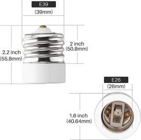 img 1 attached to JACKYLED Porcelain E27 Adapter Converter: Efficiently Transforming Light Bulb Sockets