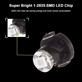 img 2 attached to 🔷 Enhance Your HVAC Control with cciyu Blue T4/T4.2 Neo Wedge 2835 SMD LED Light Bulbs - Pack of 10