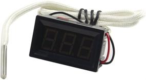img 3 attached to 🌡️ UCTRONICS K-Type Thermocouple Temp Sensor: Digital Temperature Meter with Blue LED Display and Black Case