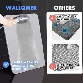 img 2 attached to WallQmer Absorbent Diatomaceous Anti Slip Bathroom