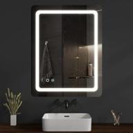 💡 lytesho 36x28 inch led mirror for vanity - anti fog, lighted with 3 settings - makeup mirror with lights, fog free frameless design logo