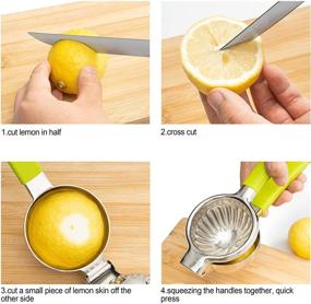 img 3 attached to 🍋 CasaLaMia Lemon Lime Citrus Squeezer: Portable Stainless Steel Citrus Juicer Hand Press for Effortless Juice Extraction