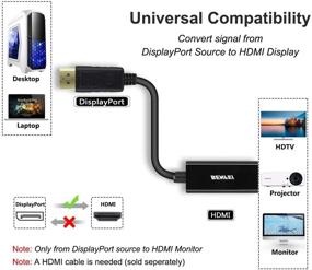 img 2 attached to 🔌 Премиум 10-пакет адаптеров DisplayPort to HDMI - Benfei DP Display Port to HDMI Конвертер с покрытием из золота для Lenovo, Dell, HP и других