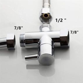 img 1 attached to 🚽 Premium Stainless Steel Bidet Toilet Sprayer Set - Handheld Bathroom Hand Shower for Muslim Self Cleaning and Cloth Diaper Spraying - Washroom Combo Kit