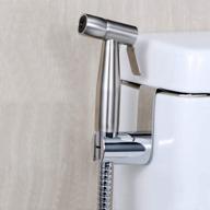 🚽 premium stainless steel bidet toilet sprayer set - handheld bathroom hand shower for muslim self cleaning and cloth diaper spraying - washroom combo kit logo