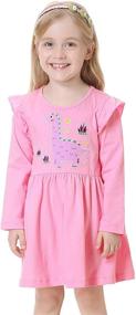 img 4 attached to 🦄 Adorable Unicorn Pattern: Vaschy Toddler Girls' Clothing Collection