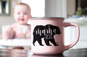 img 3 attached to ☕ Cute Oversized Pink Mom Mug by June & Lucy - 15oz Microwave and Dishwasher Safe - Perfect Gift for Camping and Coffee-Loving Moms!