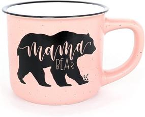 img 4 attached to ☕ Cute Oversized Pink Mom Mug by June & Lucy - 15oz Microwave and Dishwasher Safe - Perfect Gift for Camping and Coffee-Loving Moms!