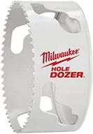 🔳 milwaukee 49-56-0243 5-inch hole saw with enhanced hardened material logo