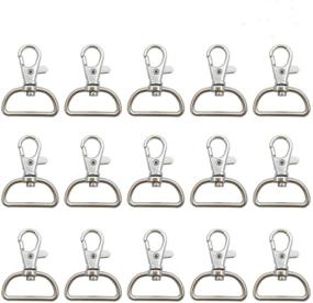 img 4 attached to YYCC 1 Inch D-Ring Metal Swivel Clasps: Pack of 100 Key 🔗 Chain Snap Hooks - High-quality Jewelry Findings for Lanyard, Sewing, and Craft Projects