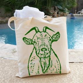 img 2 attached to 🐮 Pet Studio Art's Farm Animal Tote Bag: A Charming Carryall for Animal Lovers