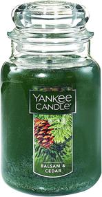 img 4 attached to 🕯️ Премиум свеча Yankee Candle, большой баночный формат: аромат Бальзам и Кедр - Долговечный аромат для уютной атмосферы.