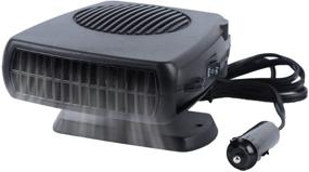 img 4 attached to 🚗 Haiabei Portable Car Heater Fan: Effective 150W 12V Plug-in! Anti-Fog, Windshield Defroster, Vehicle Heater Warmer, 2-in-1 Heating Cooling Dryer, Auto 360° Rotation!