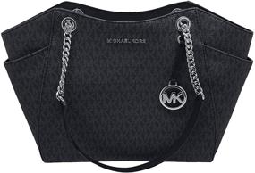 img 1 attached to 👜 Effortless Chic: Michael Kors Women's Jet Set Travel Large Chain Shoulder Bag