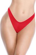 👙 women's ruched back thong bikini bottom by shekini - brazilian cheeky swimsuit bottom for a sexy appeal logo