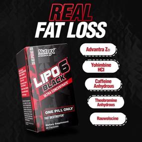 img 1 attached to 🔥 Lipo-6 Black Ultra Concentrate от Nutrex Research - Мощный термогенный жиросжигатель, повышает потерю веса, энергию и концентрацию, 60 капсул