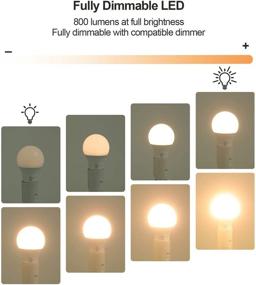 img 2 attached to 💡 DEWENWILS 800 Lumen Dimmable LED Bulb, 3000K Warm White Equivalent