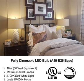 img 3 attached to 💡 DEWENWILS 800 Lumen Dimmable LED Bulb, 3000K Warm White Equivalent