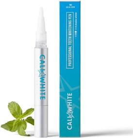 img 4 attached to 🦷 Cali White Teeth Whitening Pen - 35% Carbamide Peroxide Gel, Made in USA, Instant Natural Whitener, Easy-to-Use Brush for On-The-Go, Professional Results, Sensitive Smile Safe, Organic Mint - Vegan & Organic