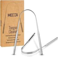 🦷 stainless steel tongue scrapers - pack of 2 - eliminate bad breath & bacteria - dental hygiene kit for clean mouth & teeth logo