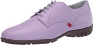 marc joseph new york women's leather golf shoe - elegant lace up design, made in brazil logo